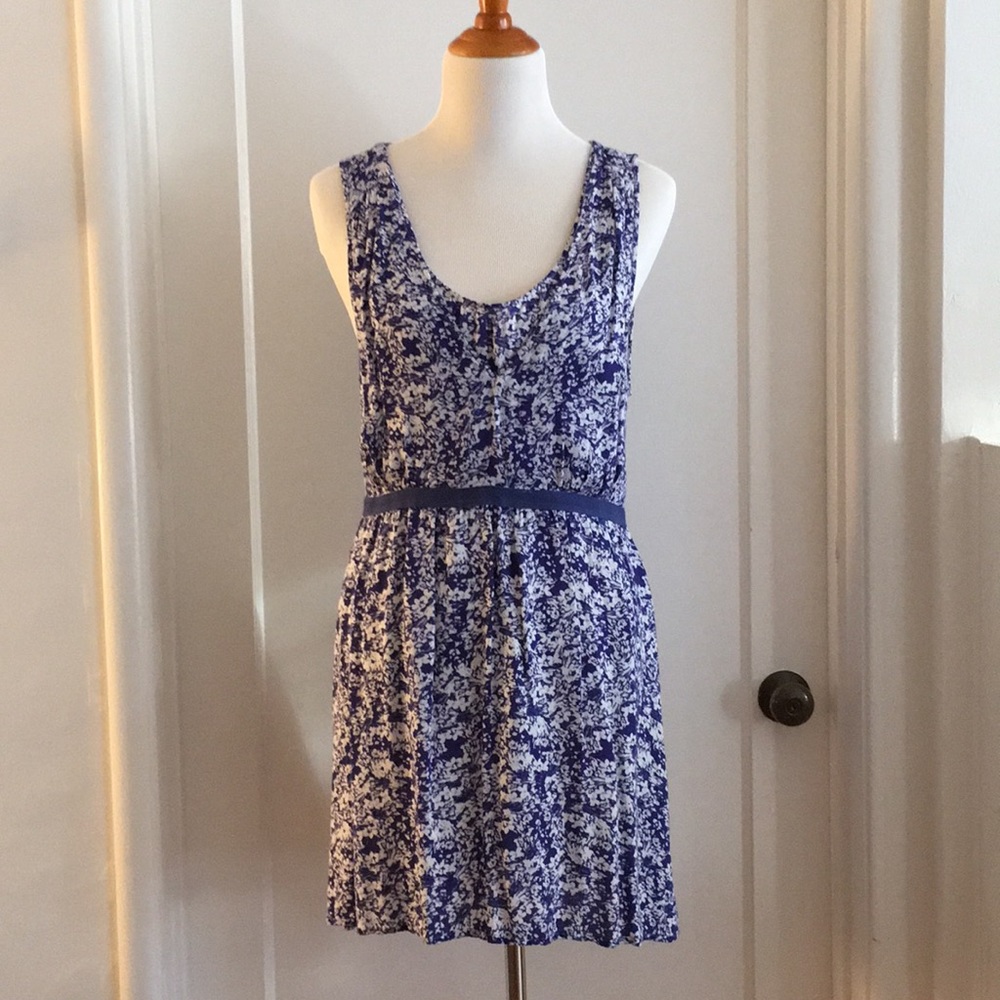 A blue dress